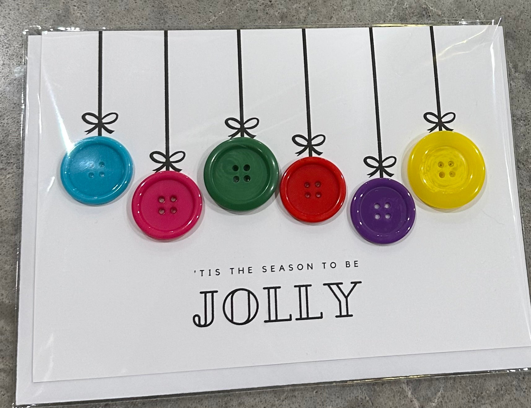 Button Holiday Cards